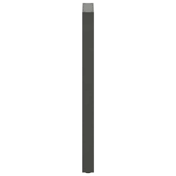 vidaXL Barbordben U-formet 2 stk antrasitt 40x(110-111) cm stål