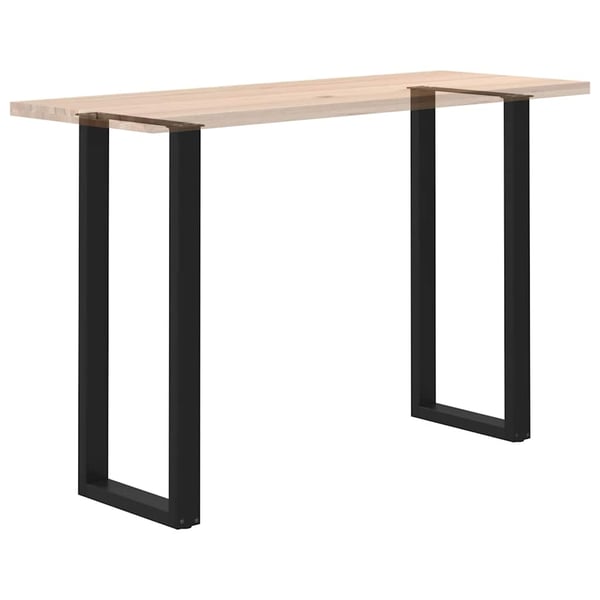 vidaXL barbordsben U-formet 2 stk. sort 40x(110-111) cm stål