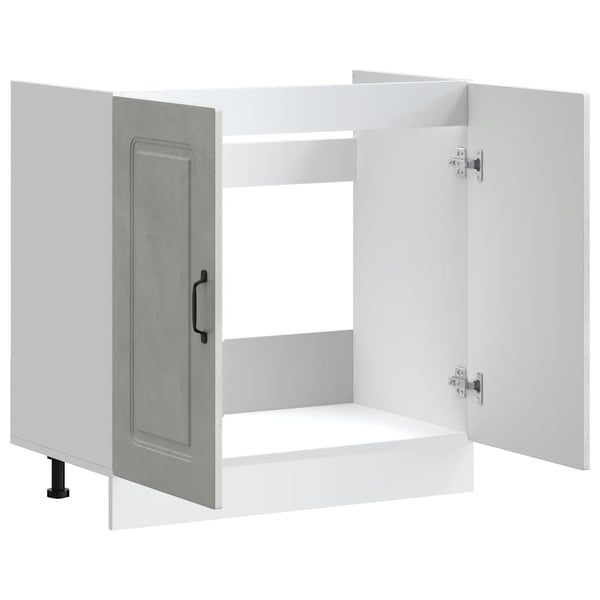 vidaXL Vask underskap Kalmar betonggrå 80x46x81,5 cm konstruert tre
