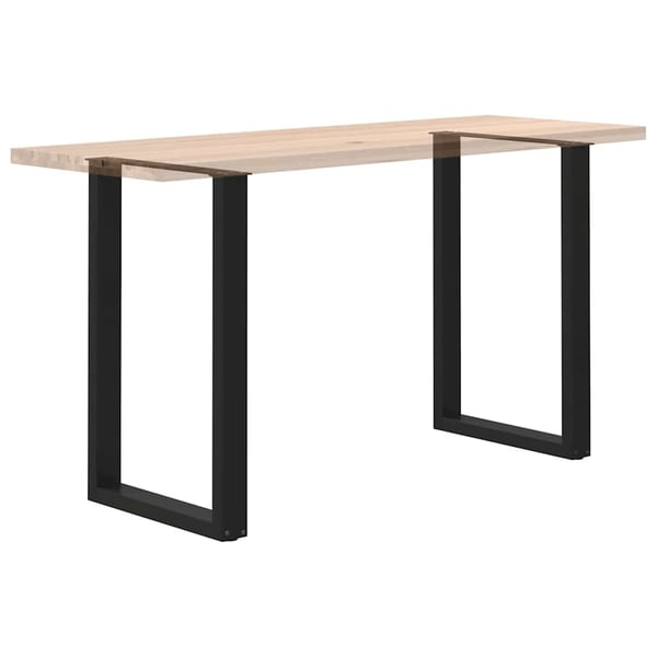 vidaXL barbordsben U-formet 2 stk. sort 60x(90-91) cm stål