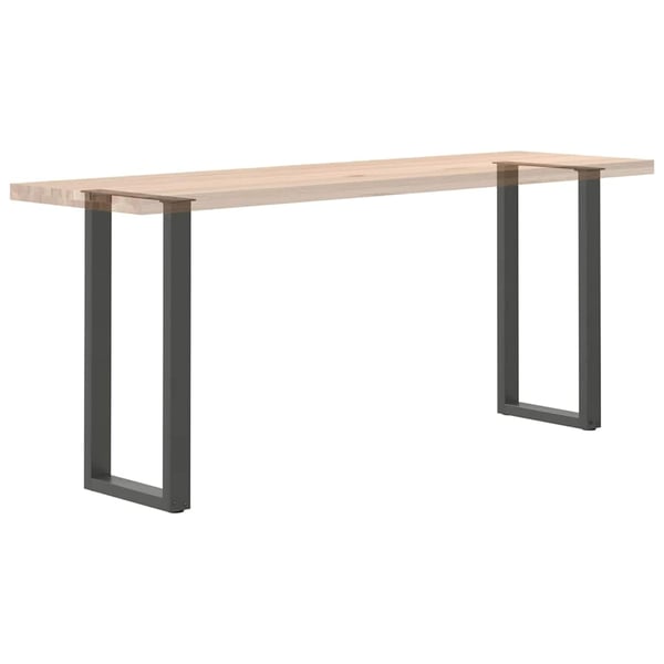 vidaXL Konsolipöydän jalat U-muotoiset 2 kpl antrasiitti 38x(72-73) cm teräs