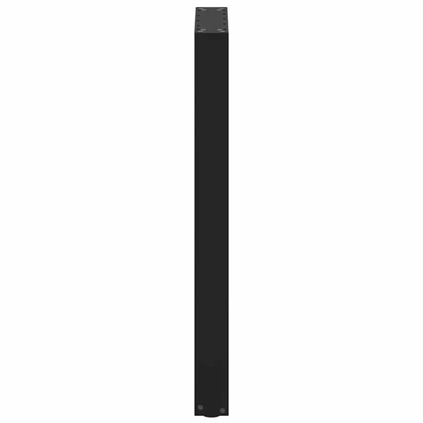 vidaXL Barbordben U-formet 2 stk svart 40x(90-91) cm stål