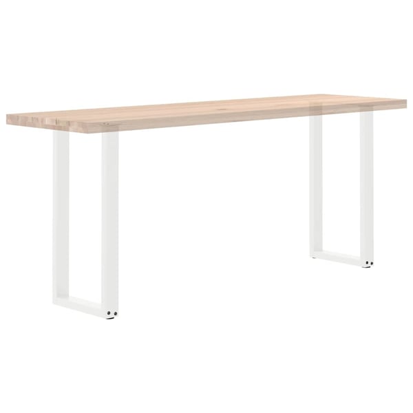 vidaXL konsolipöydän jalat U-muotoiset 2 kpl Valkoinen 38x(72-73) cm