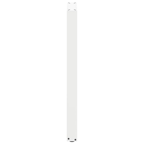 vidaXL Barbordben U-formet 2 stk hvit 40x(100-101) cm stål