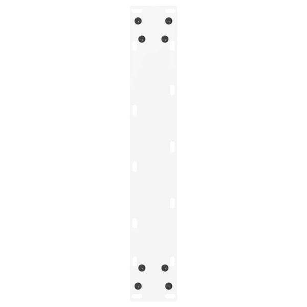 vidaXL Barbordben U-formet 2 stk hvit 40x(100-101) cm stål