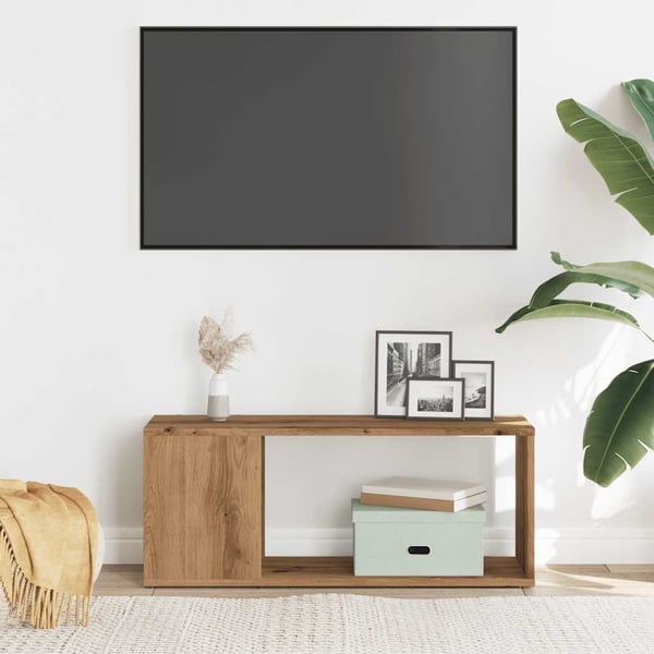 vidaXL tv-bord 80x24x32 cm konstrueret træ kunsteg