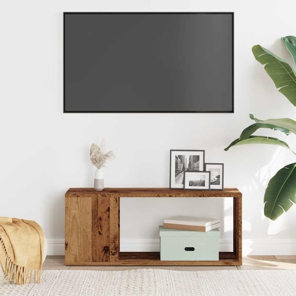 vidaXL TV-benk gammelt tre 80x24x32cm konstruert tre