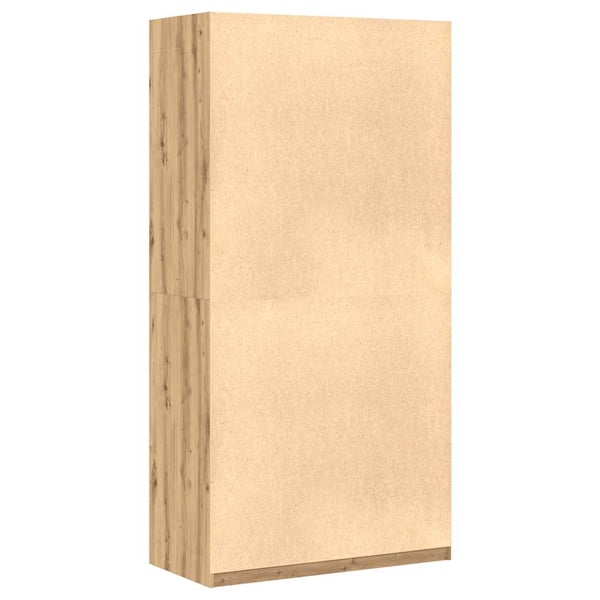 vidaXL Garderobe artisan eik 100x50x200 cm konstruert tre