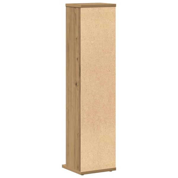 vidaXL CD-bänk artisan ek 21x20x88 cm konstruerat trä