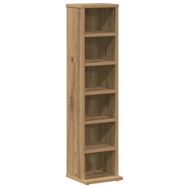 vidaXL CD-bänk artisan ek 21x20x88 cm konstruerat trä