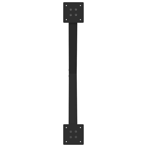 vidaXL spisebordsben X-formet 2 stk. sort 80x(72-73) cm stål