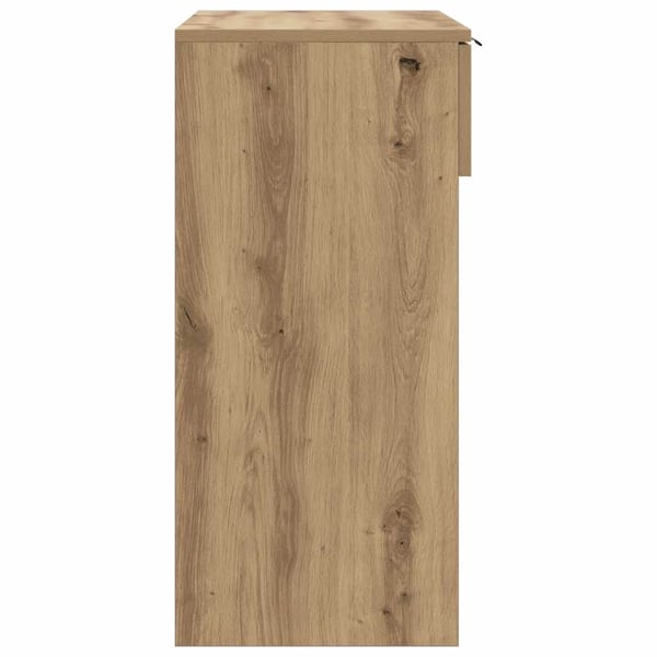 vidaXL Konsollbord artisan eik 90x36x75 cm konstruert tre