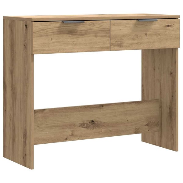 vidaXL Konsolipöytä artesaani tammi 90x36x75 cm tekninen puu