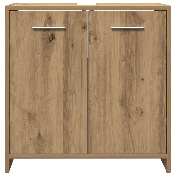 vidaXL Badeservantskap artisan eik 60x33x60 cm konstruert tre