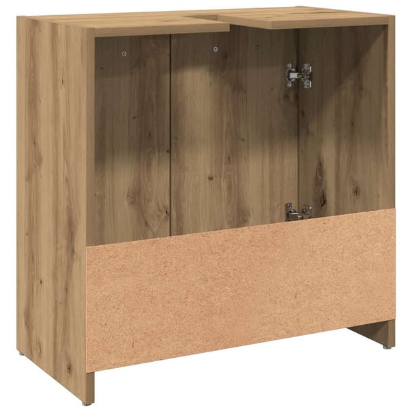 vidaXL Badeservantskap artisan eik 60x33x60 cm konstruert tre