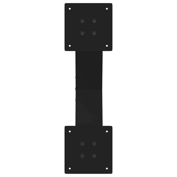 vidaXL sofabordsben X-formet 2 stk. sort 60 x (30-31) cm stål