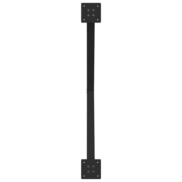 vidaXL spisebordsben X-formet 2 stk. sort 90 x (72-73) cm stål