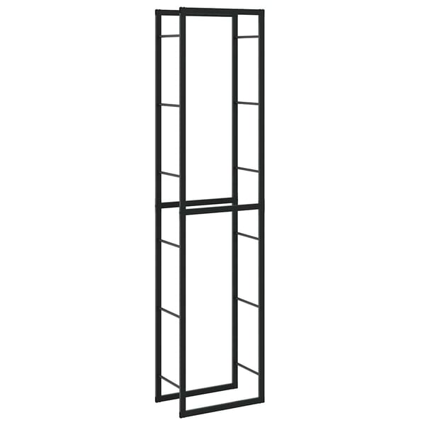 vidaXL brændestativ 50x30x209 cm stål sort