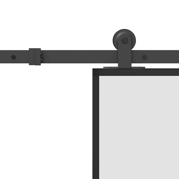 vidaXL Skyvedør med monteringssett 76x205 cm ESG glass og aluminium