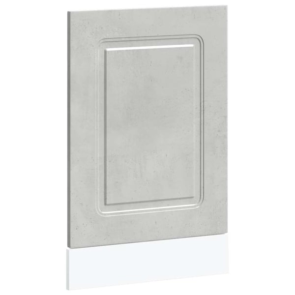 vidaXL Oppvaskmaskin panel Kalmar betonggrå 45x1,5x57cm konstruert tre