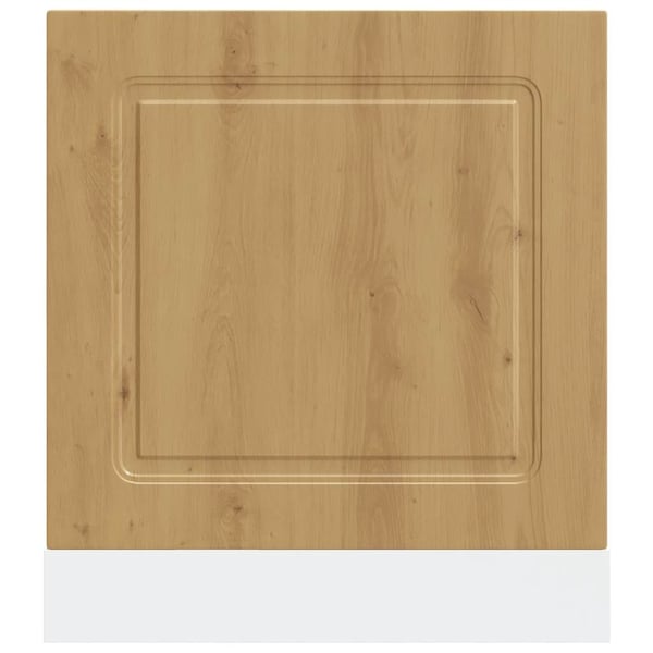 vidaXL Diskmaskinspanel Kalmar artisan ek 60x1,5x57 cm konstruerat trä
