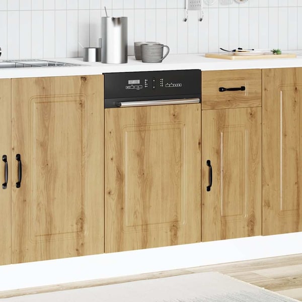 vidaXL Oppvaskmaskin panel artisan eik 45x1,5x57 cm konstruert tre
