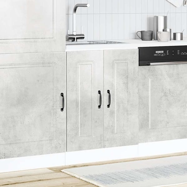 vidaXL Vask underskap Kalmar betonggrå 60x46x81,5 cm konstruert tre