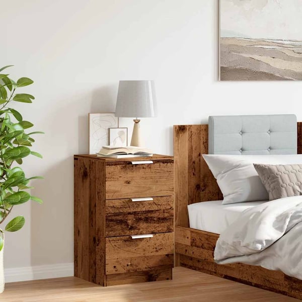 vidaXL Nattbord gammelt tre 40x36x65 cm konstruert tre