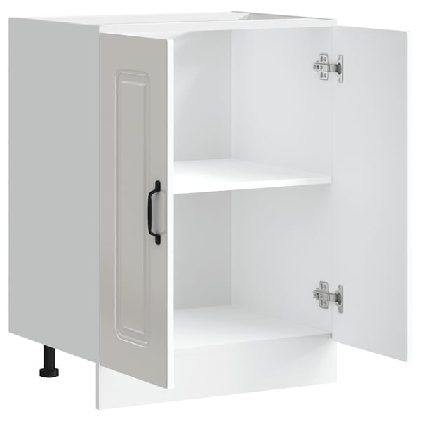 vidaXL Vask underskap Kalmar høyglans hvit 60x46x81,5cm konstruert tre