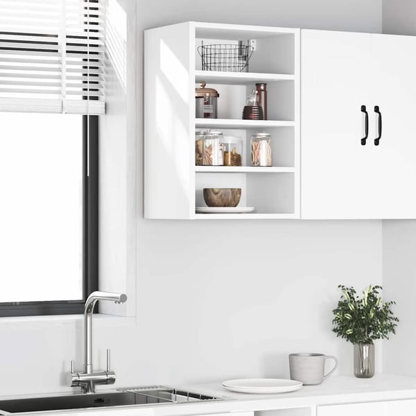 vidaXL Hengende skap "Riga" hvit 40x29,5x60 cm konstruert tre