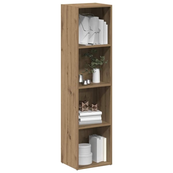 vidaXL Bokhylle artisan eik 36x30x143 cm konstruert tre