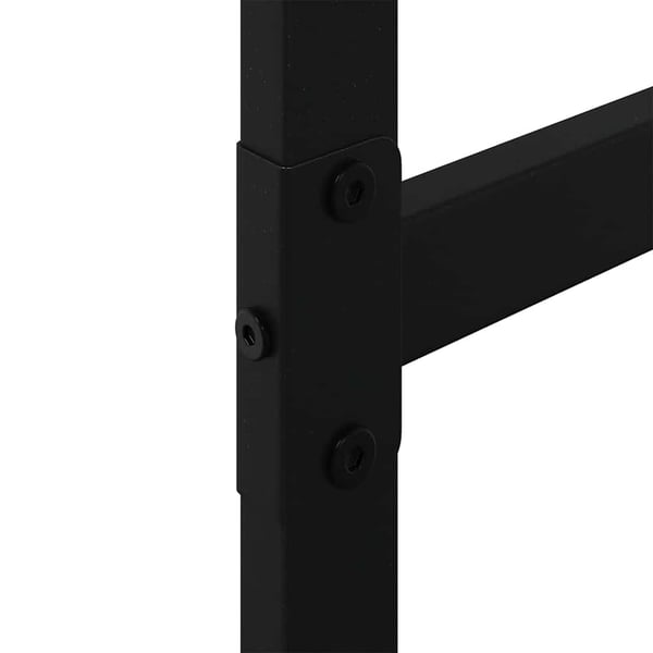 vidaXL brændestativ 100x30x209 cm stål sort