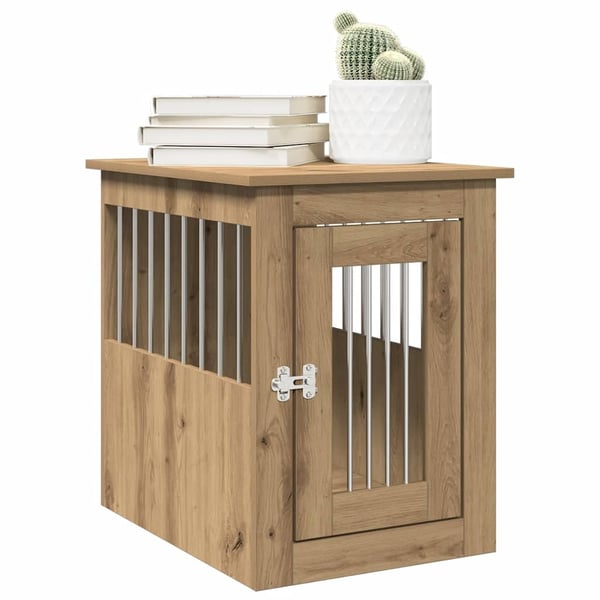 vidaXL Hundeburmøbler artisan eik 45x62x59 cm konstruert tre