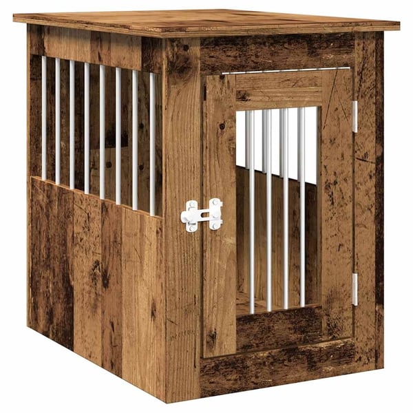 vidaXL Hundeburmøbler gammelt tre 45x62x59 cm konstruert tre
