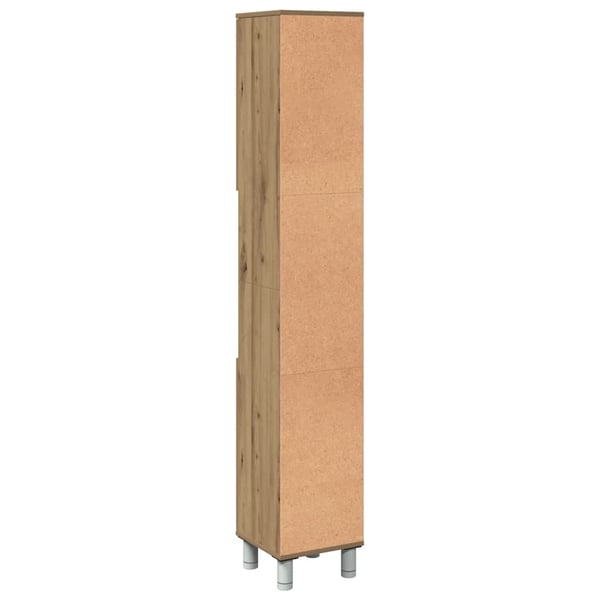 vidaXL Baderomsskap artisan eik 30x30x179 cm konstruert tre