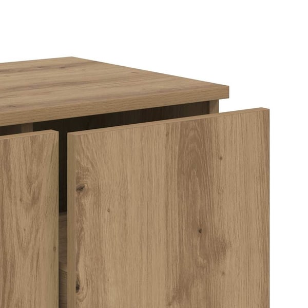 vidaXL TV-benk artisan eik 80x34x30 cm konstruert tre