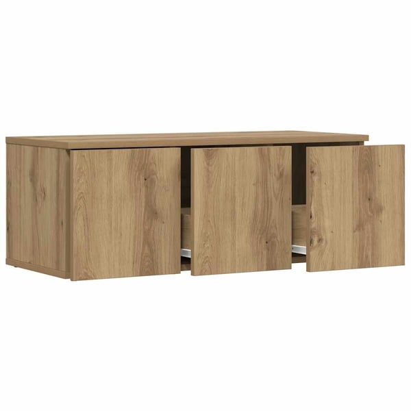 vidaXL TV-benk artisan eik 80x34x30 cm konstruert tre
