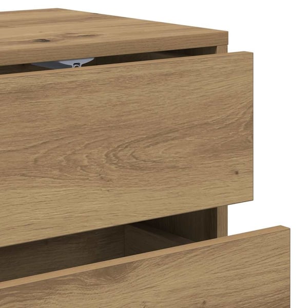vidaXL TV-benk artisan eik 80x34x35,5 cm konstruert tre