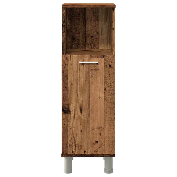 vidaXL Baderomsskap gammelt tre 30x30x95 cm konstruert tre