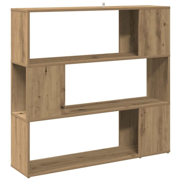 vidaXL Bokhylle/romdeler artisan eik 100x24x94 cm