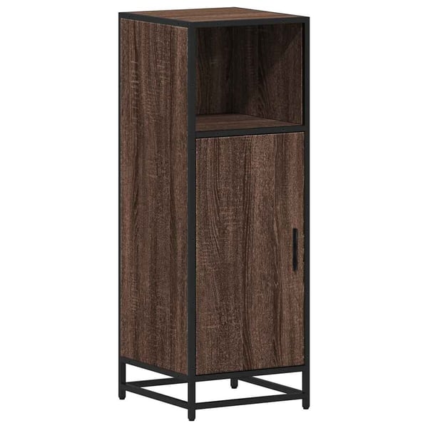 vidaXL Baderomsskap brun eik 35x37,5x100 cm konstruert tre