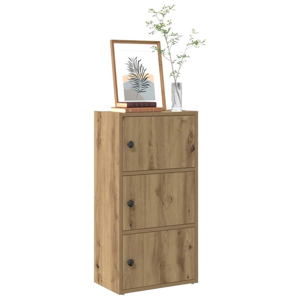 vidaXL bogreol 40x24x77 cm konstrueret træ kunsteg