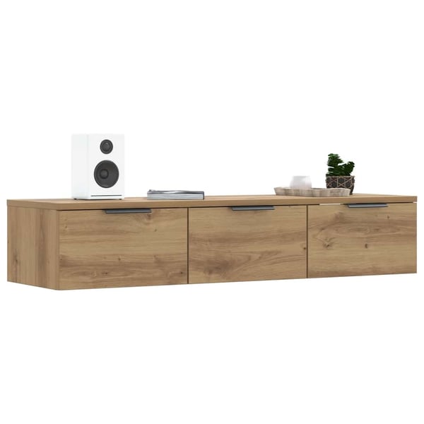 vidaXL Veggskap artisan eik 102x30x20 cm konstruert tre