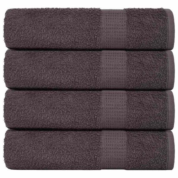 vidaXL Badehåndklær FROGN 4 stk antrasitt 100x150 cm 360 gsm