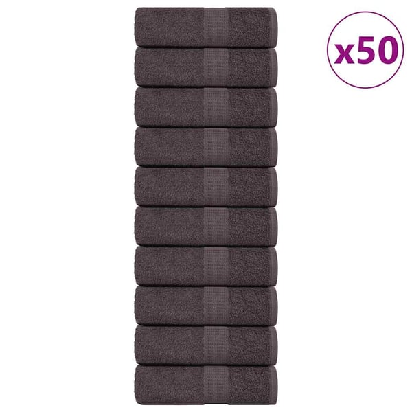 vidaXL vaskeklude FROGN 50 stk. antracit 15x21 cm 360 g/m²