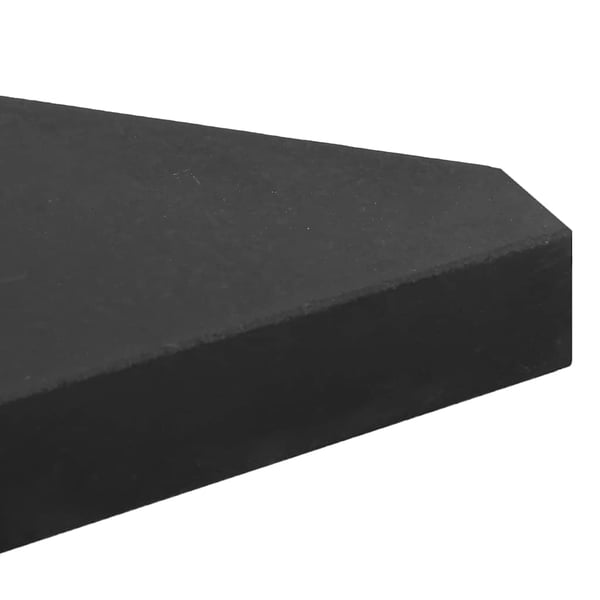 vidaXL parasolvægtplader 4 stk. granit 14 kg trekantet sort