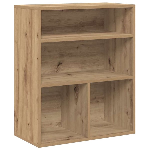 vidaXL Bokhylle artisan eik 60x30x71,5 cm konstruert tre
