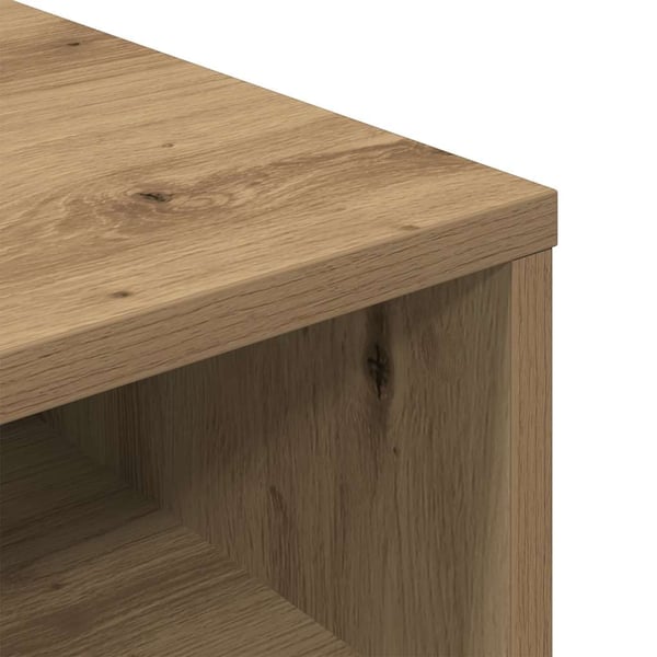 vidaXL Bokhylle artisan eik 34x31x80 cm konstruert tre