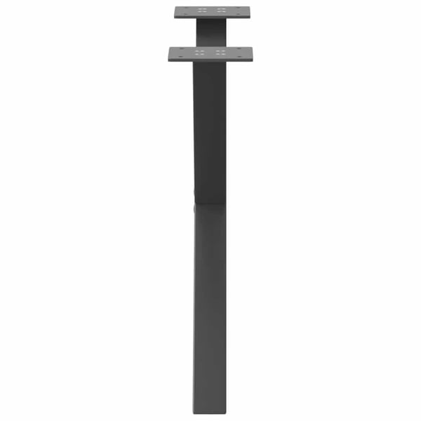 vidaXL Salongbordben X-formet 2 stk antrasitt 60 x (42-43) cm stål