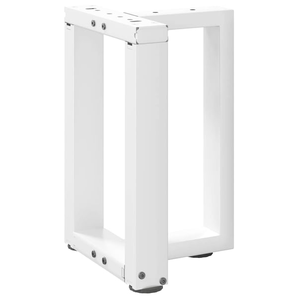 vidaXL sofabordsben T-formet 2 stk. hvid 38x25x(42-43) cm stål